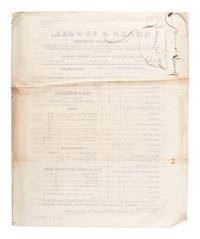 [ILLINOIS]. A group of 5 early Illinois land sale broadsides, comprising: