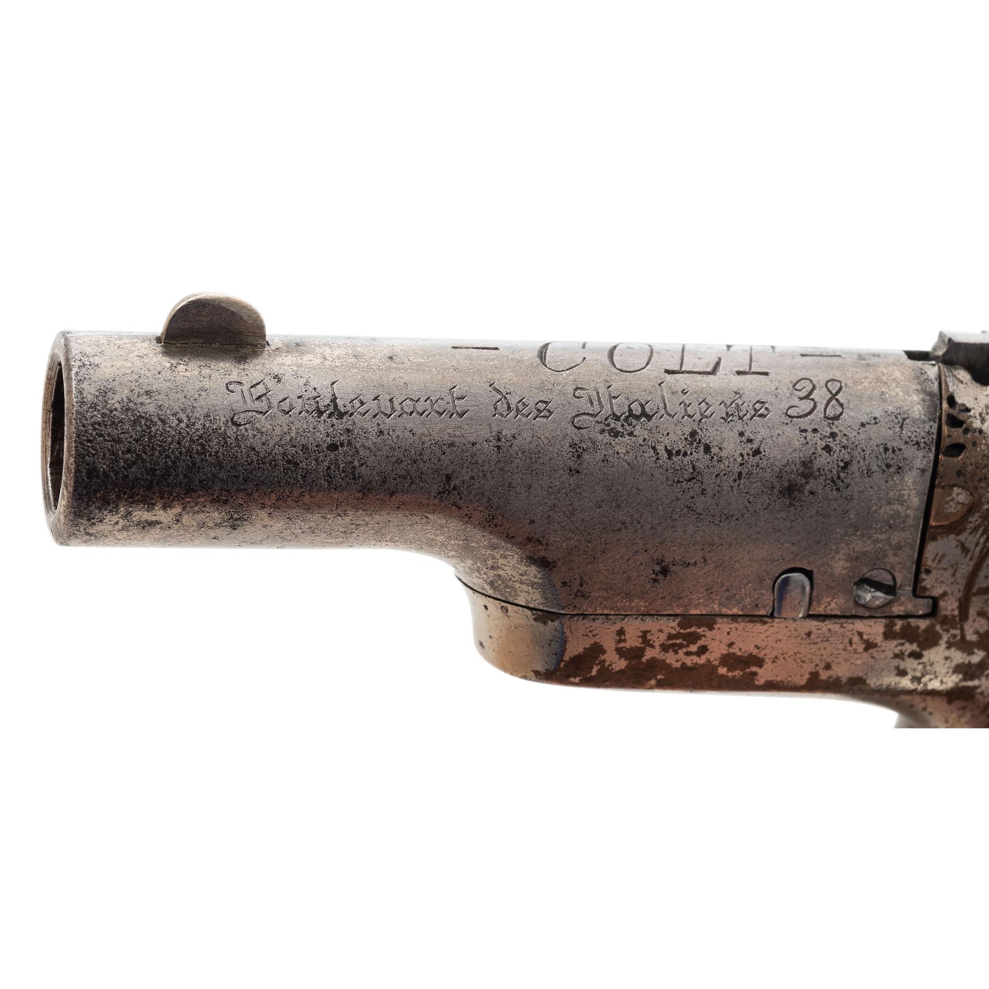 Claudin Brevete Retailer Marked Colt Thuer Model Derringer