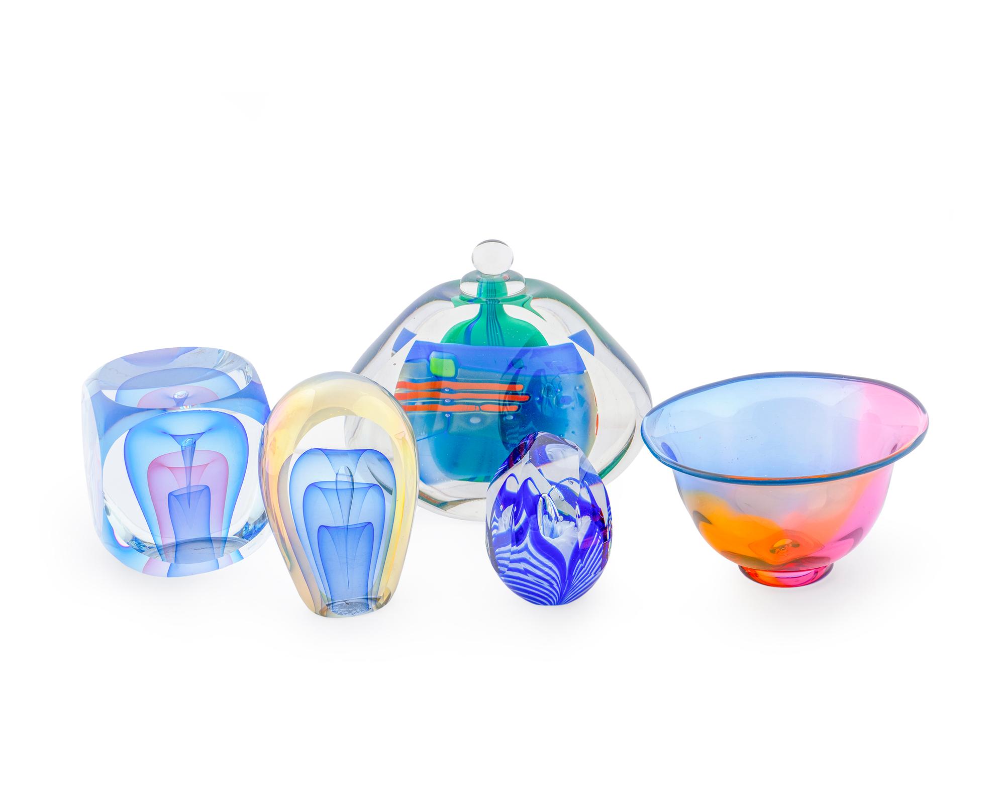 Five Modern Art Glass Articles — 20TH CENTURY