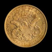 A United States 1877-S Liberty Head $20 Gold Coin