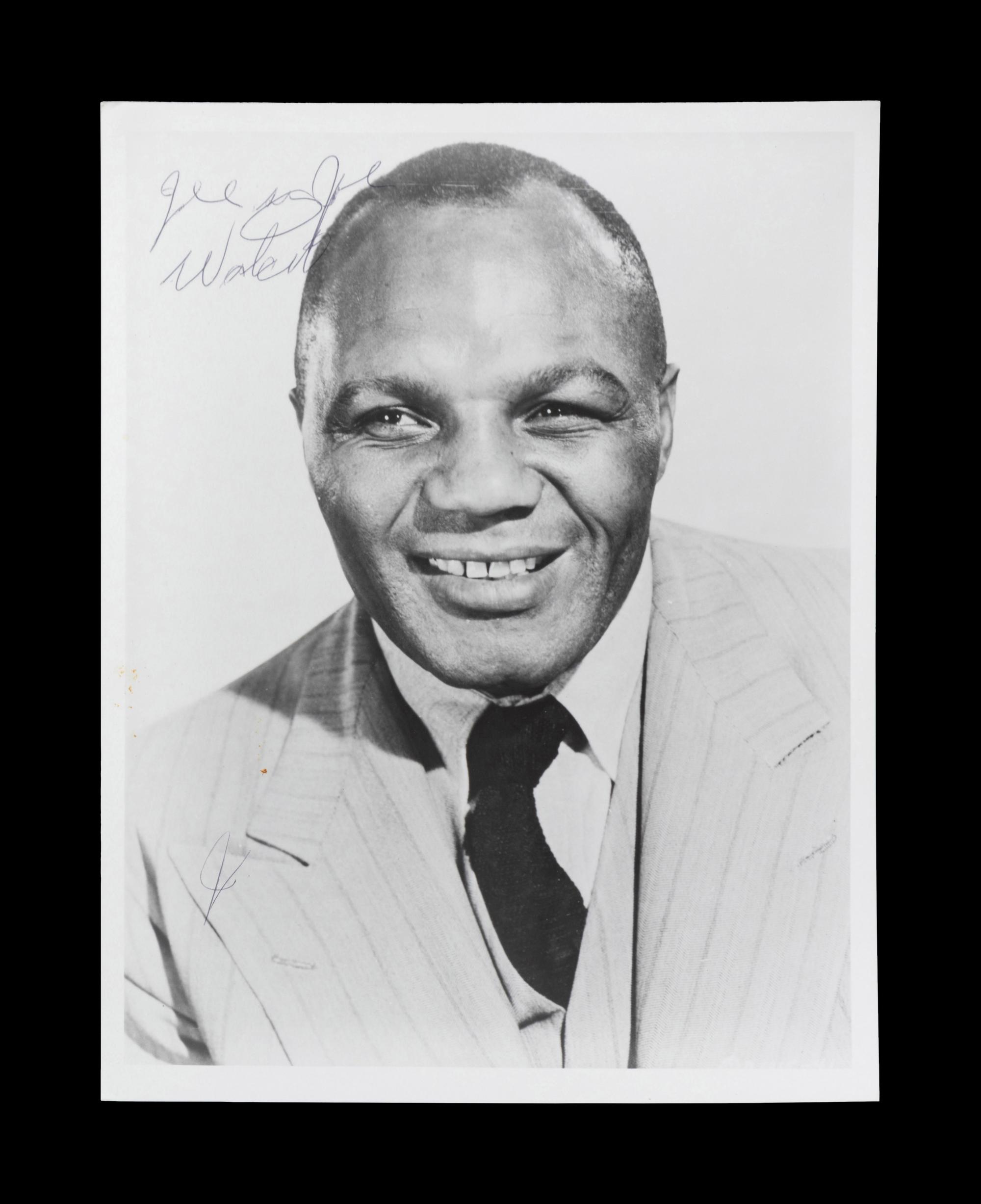 A Group of 10 Heavyweight Boxing Champion Signed Photos,