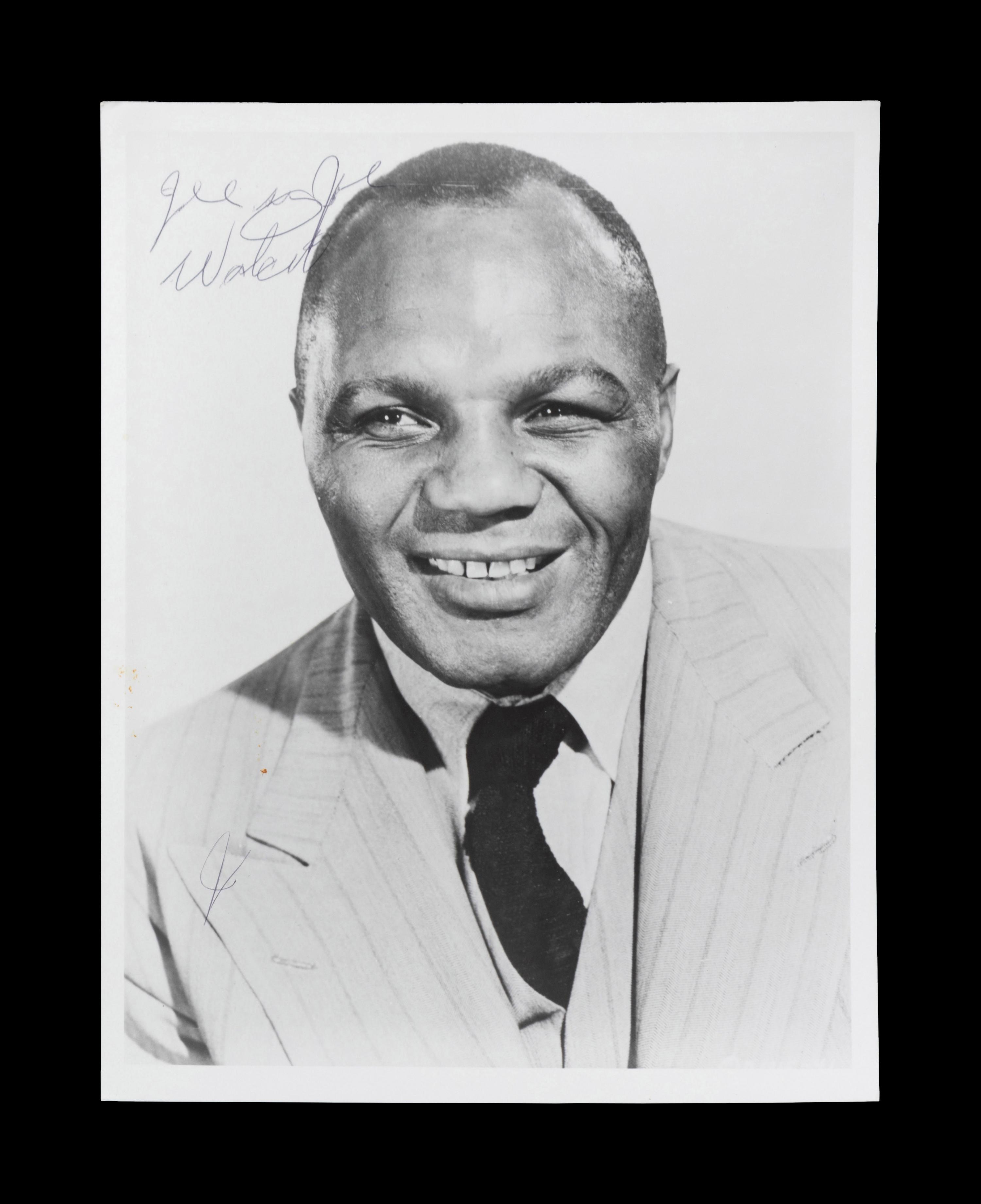 A Group of 10 Heavyweight Boxing Champion Signed Photos,
