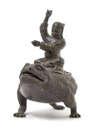 A Bronze Censer Height 8 inches.
