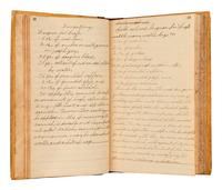 [MANUSCRIPTS – REMEDIES]. Manuscript home maintenance and home remedy guide. Jamestown, NY, 1832.