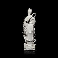 A Chinese Blanc de Chine Figure of a Female Immortal