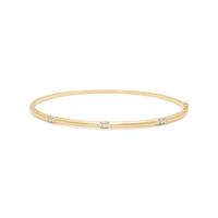 ANNA SHEFFIELD, YELLOW GOLD AND DIAMOND 'CELESTINE' BANGLE BRACELET