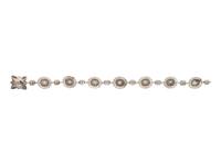 Silver Link Concha Belt, with Turquoise