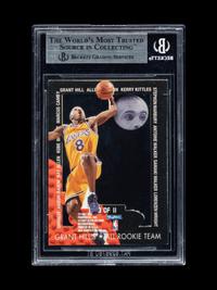 A 1996-97 NBA Hoops Grant’s All Rookies Kobe Bryant Rookie Basketball Card No. 3 (BGS 8.5 NM-MT),