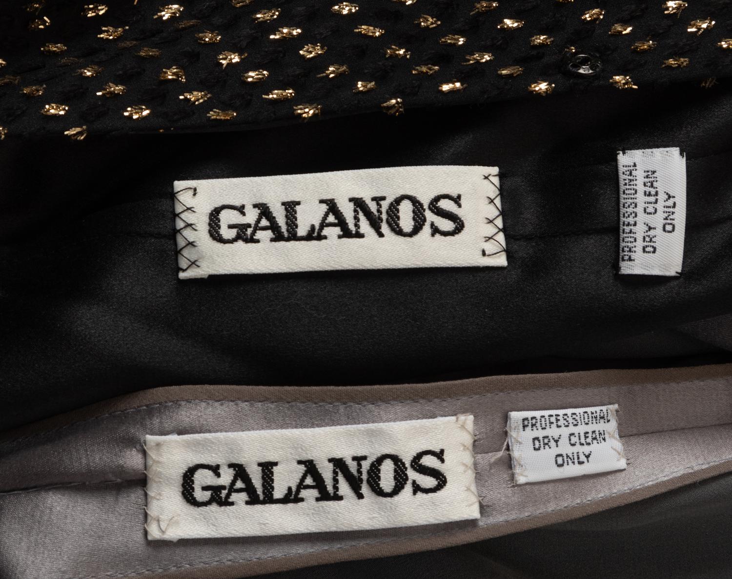 Three Galanos Dresses, Spring/Summer 1987