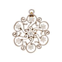 ANTIQUE, DIAMOND PENDANT/BROOCH