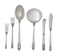 An American Silver Flatware Service
