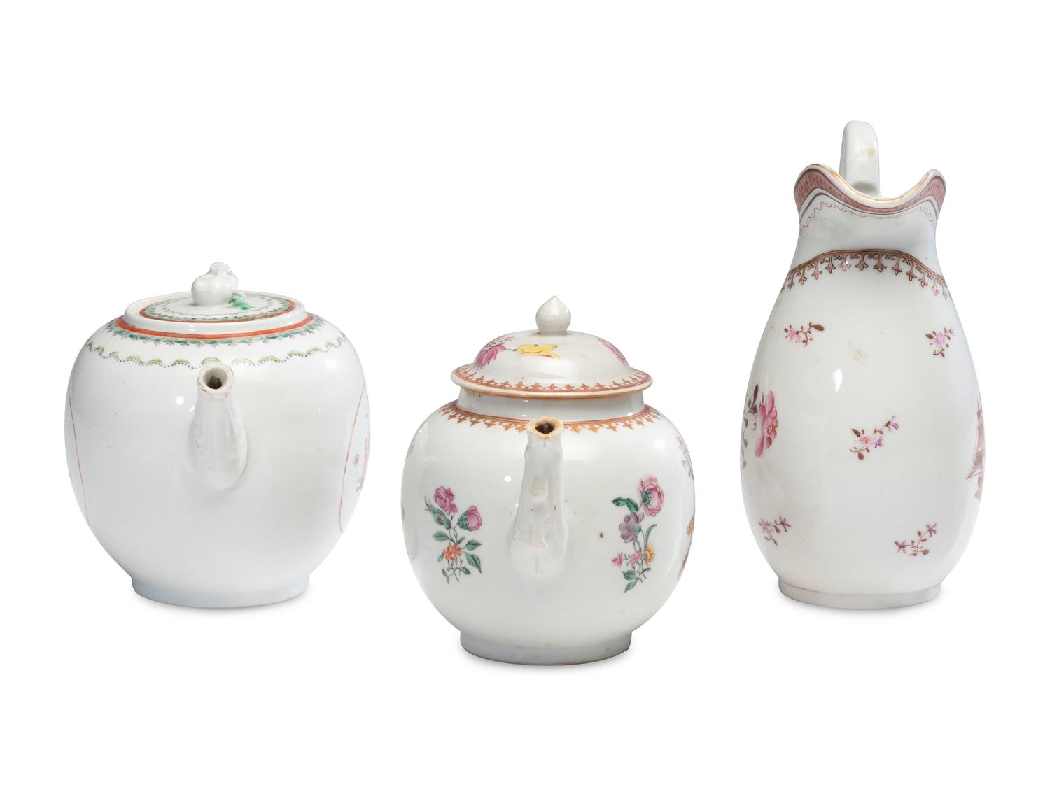 Five Chinese Export Porcelain Articles