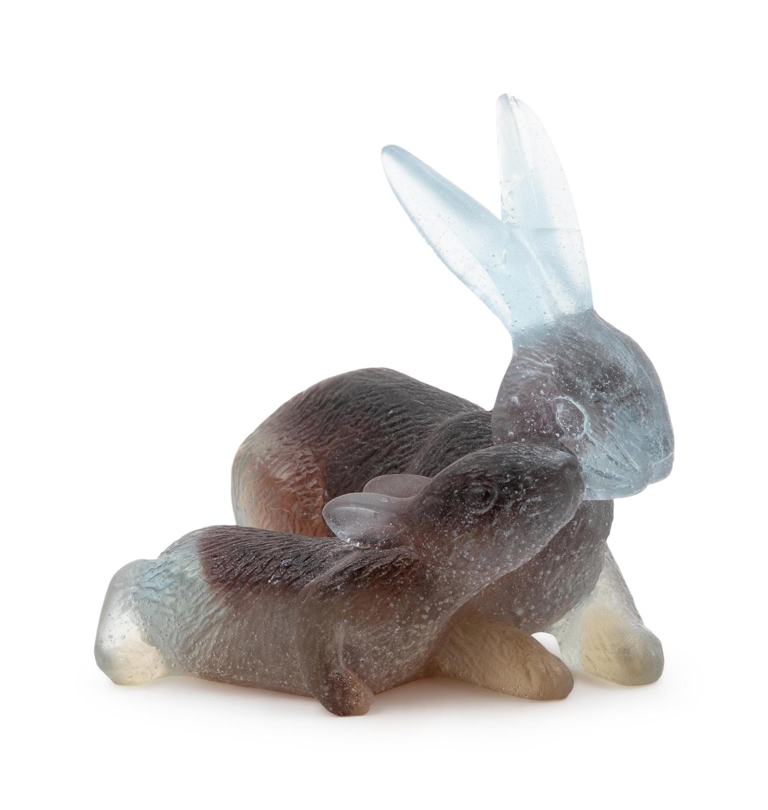 Mother Rabbit with Bunny Figurine