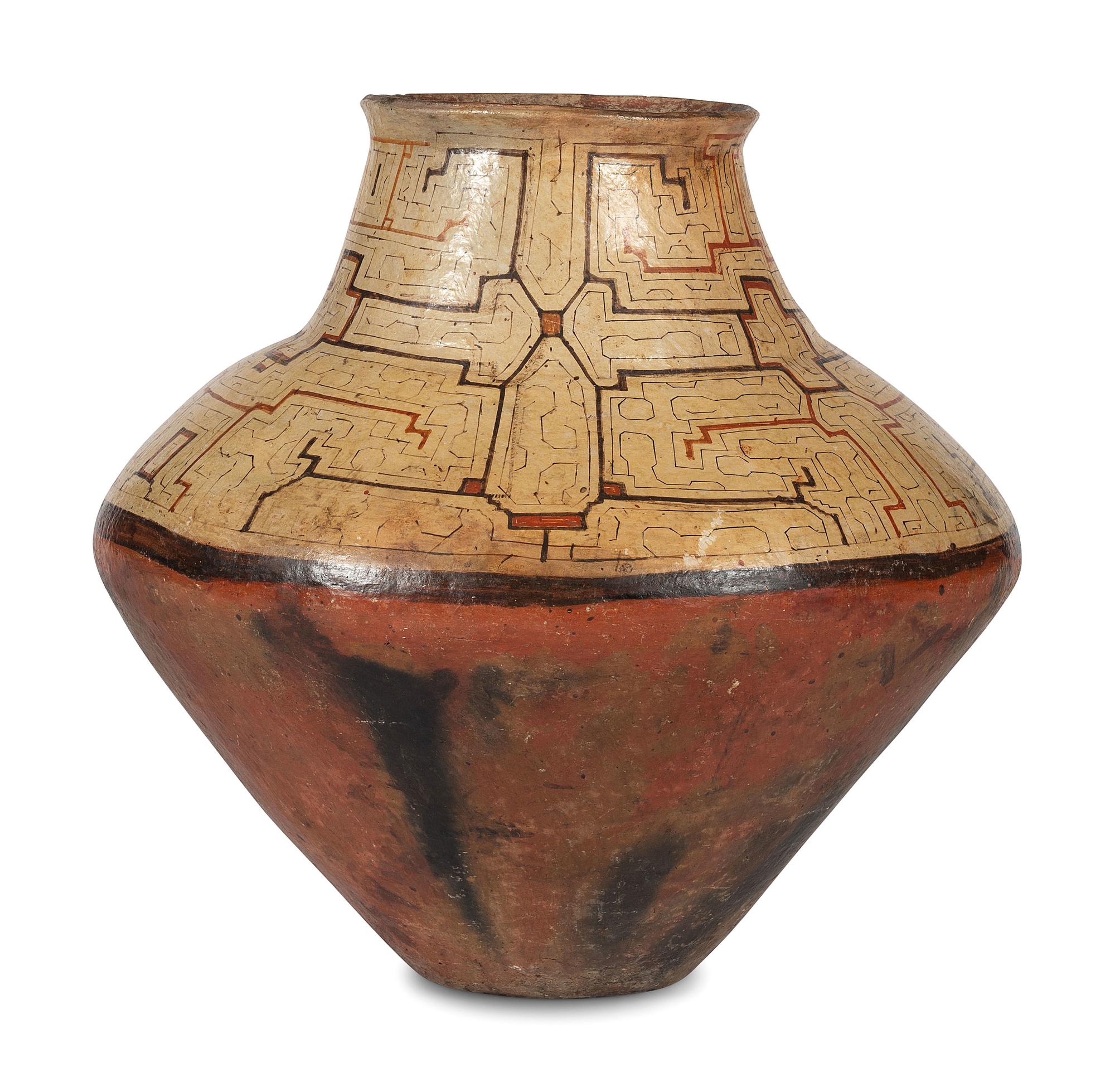 Peruvian Shipibo Storage Pottery Jar