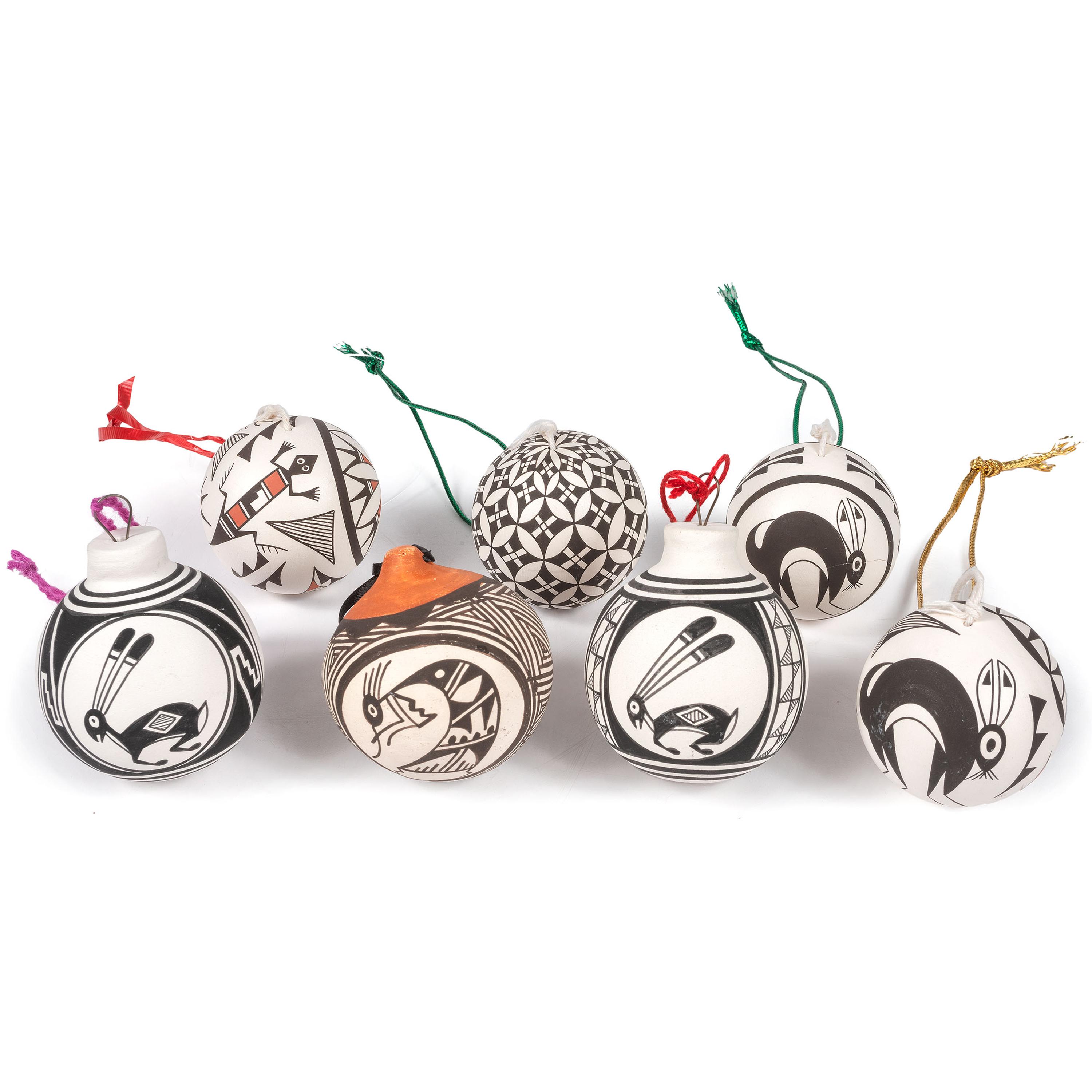 Collection Pueblo Pottery Christmas Ornaments, PLUS