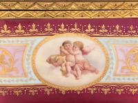 A Vienna Gilt Metal Mounted, Painted and Parcel Gilt Porcelain Table Casket