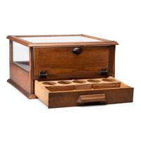 A Wooden Frame Countertop Display Case