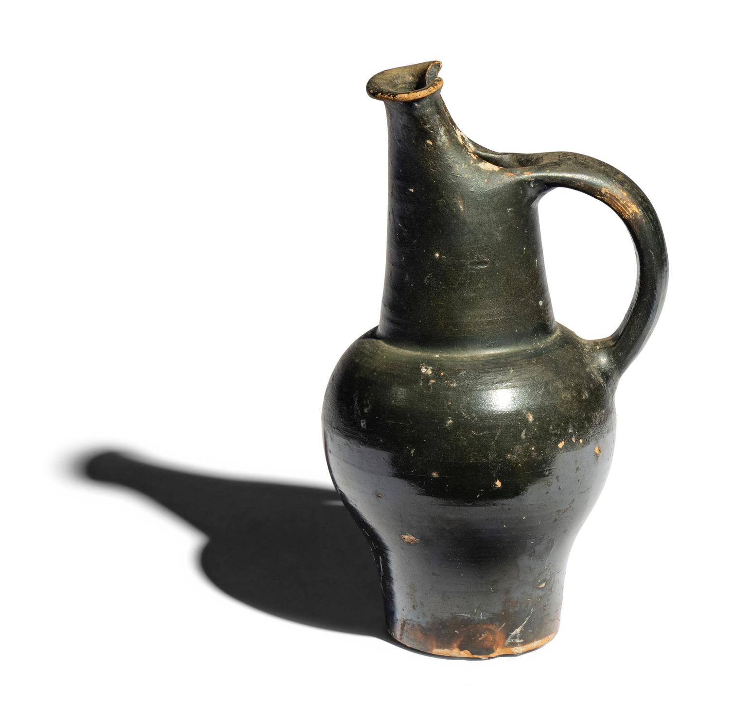An Etruscan Black-Glazed Oinochoe