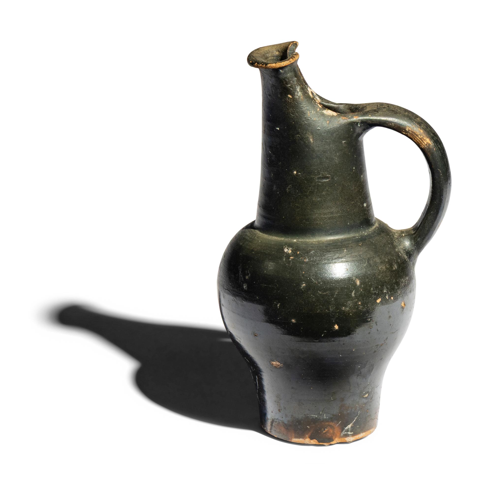 An Etruscan Black-Glazed Oinochoe