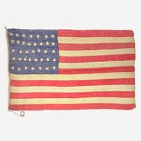 A 37-Star American National Flag commemorating Nebraska statehood 1868-1876
