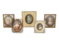 A Collection of Continental Miniature Framed Decorative Works