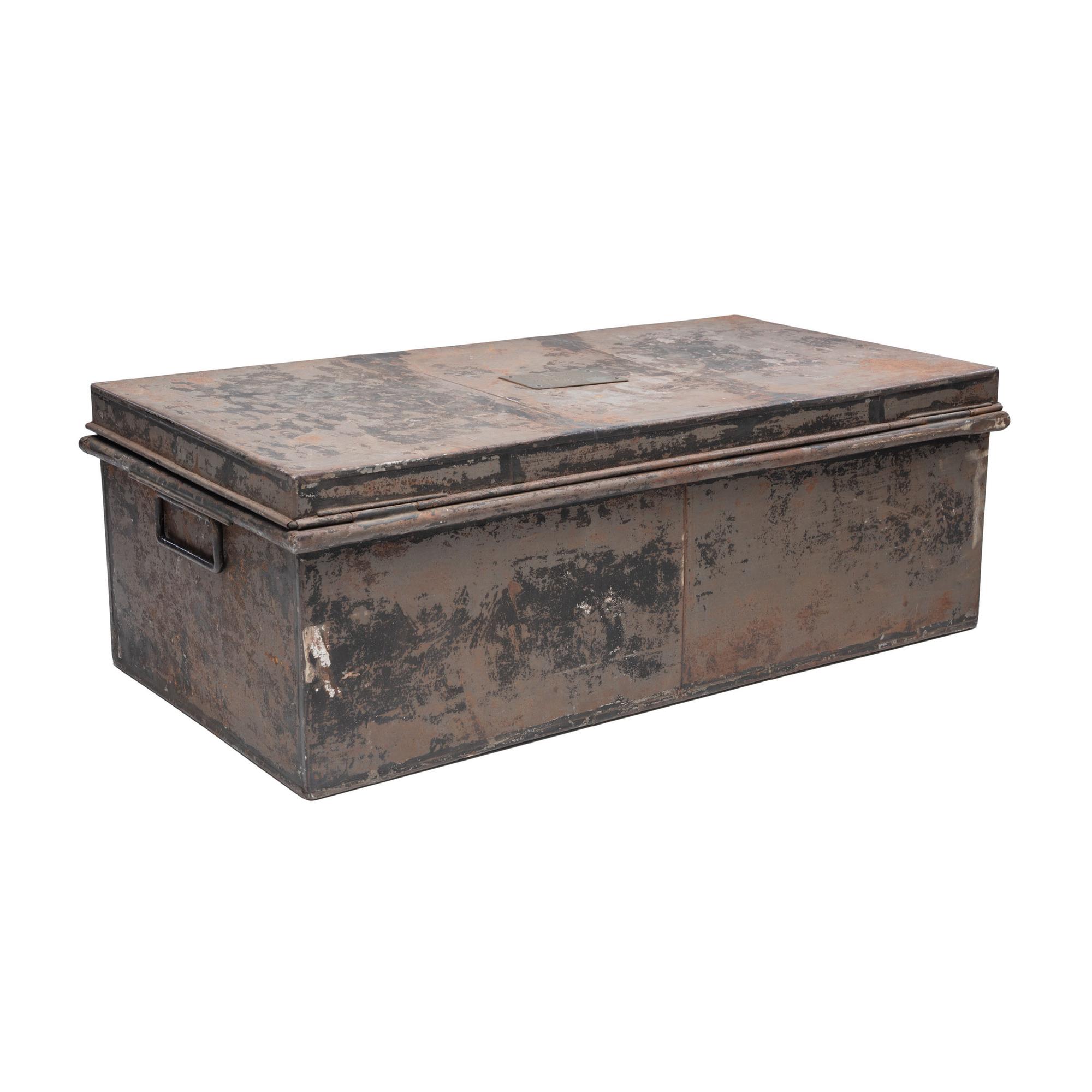US Navy Tin Travel Trunk