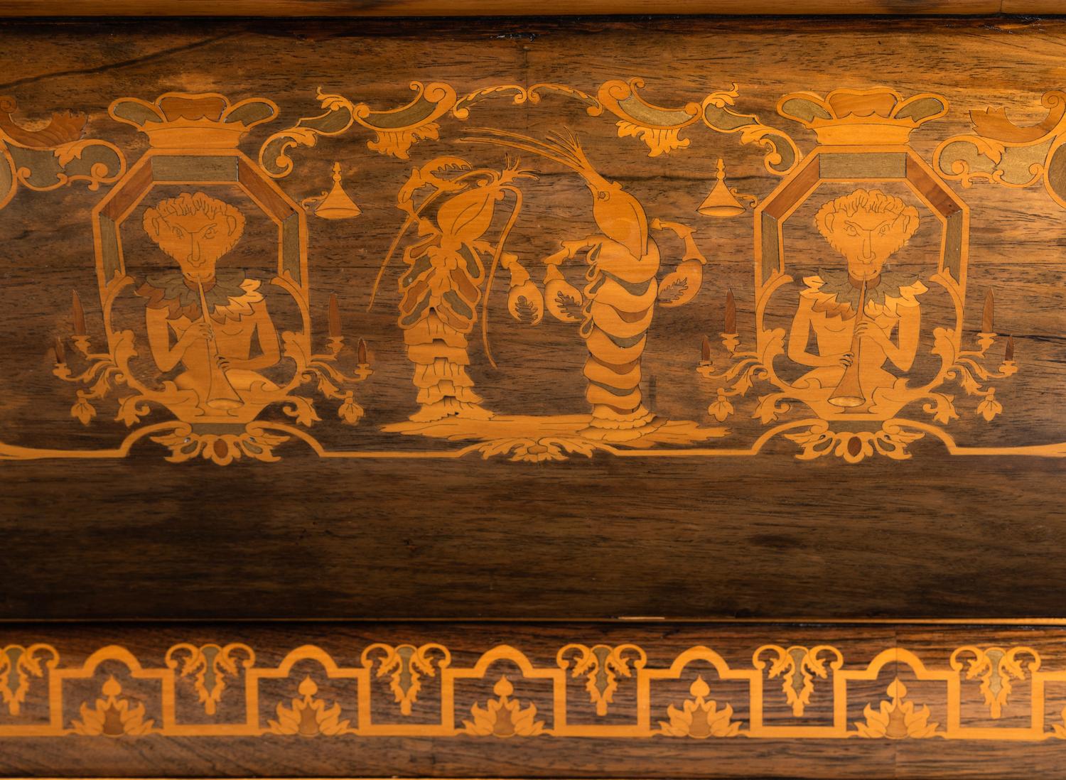 A Charles X Marquetry Billiards Table