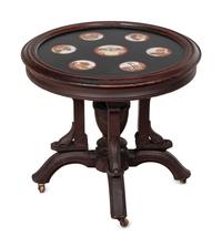 An Italian Micromosaic and Walnut Table