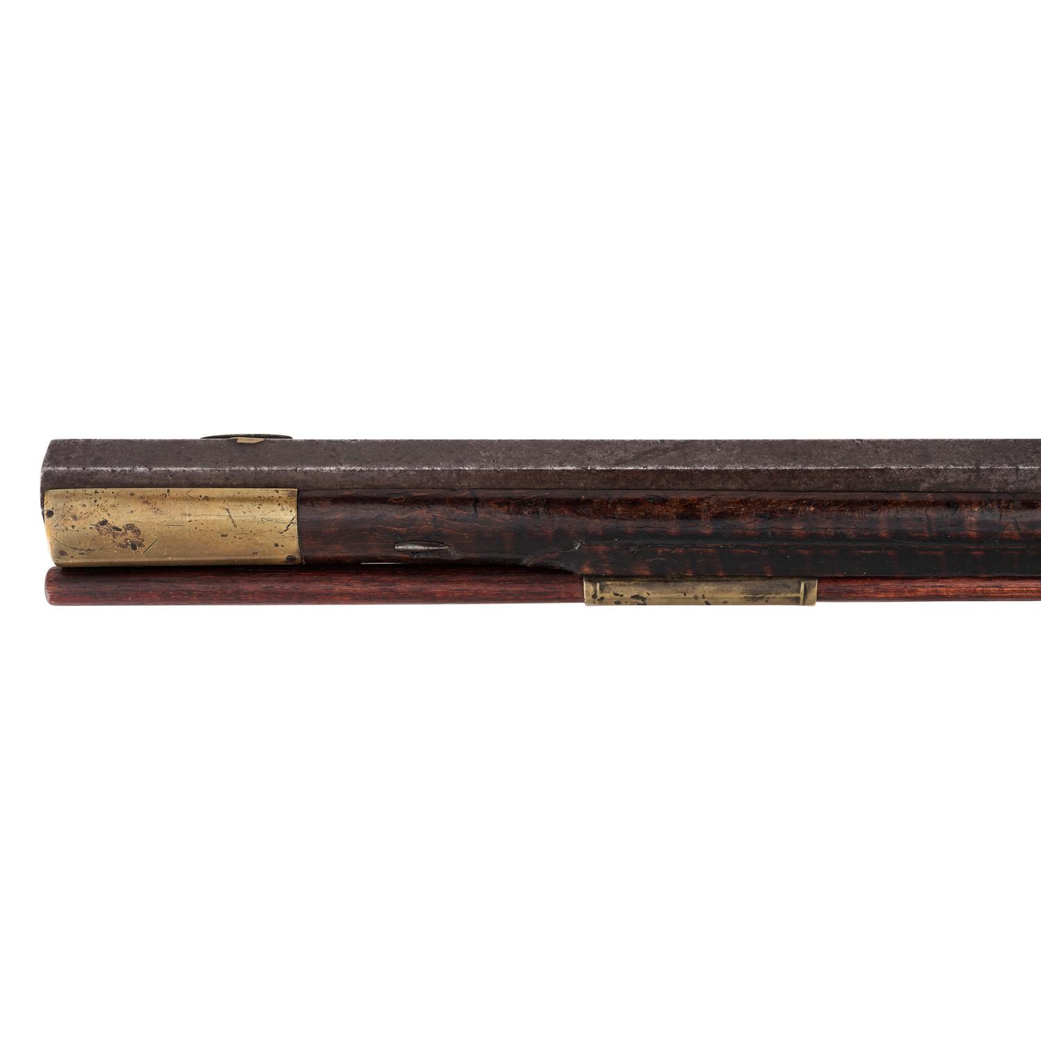 Relief Carved Percussion Altered Longrifle by Abraham Schweitzer