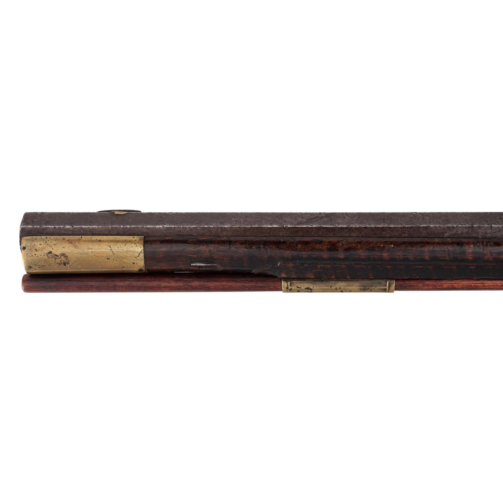 Relief Carved Percussion Altered Longrifle by Abraham Schweitzer