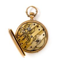 An 18 Karat Yellow Gold Hunter Case Pocket Watch, Ulysse Bourquin, 31.00 dwts.