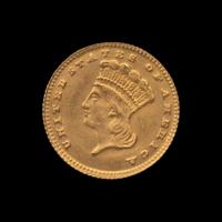 An 1887 Indian Princess $1 Gold Coin