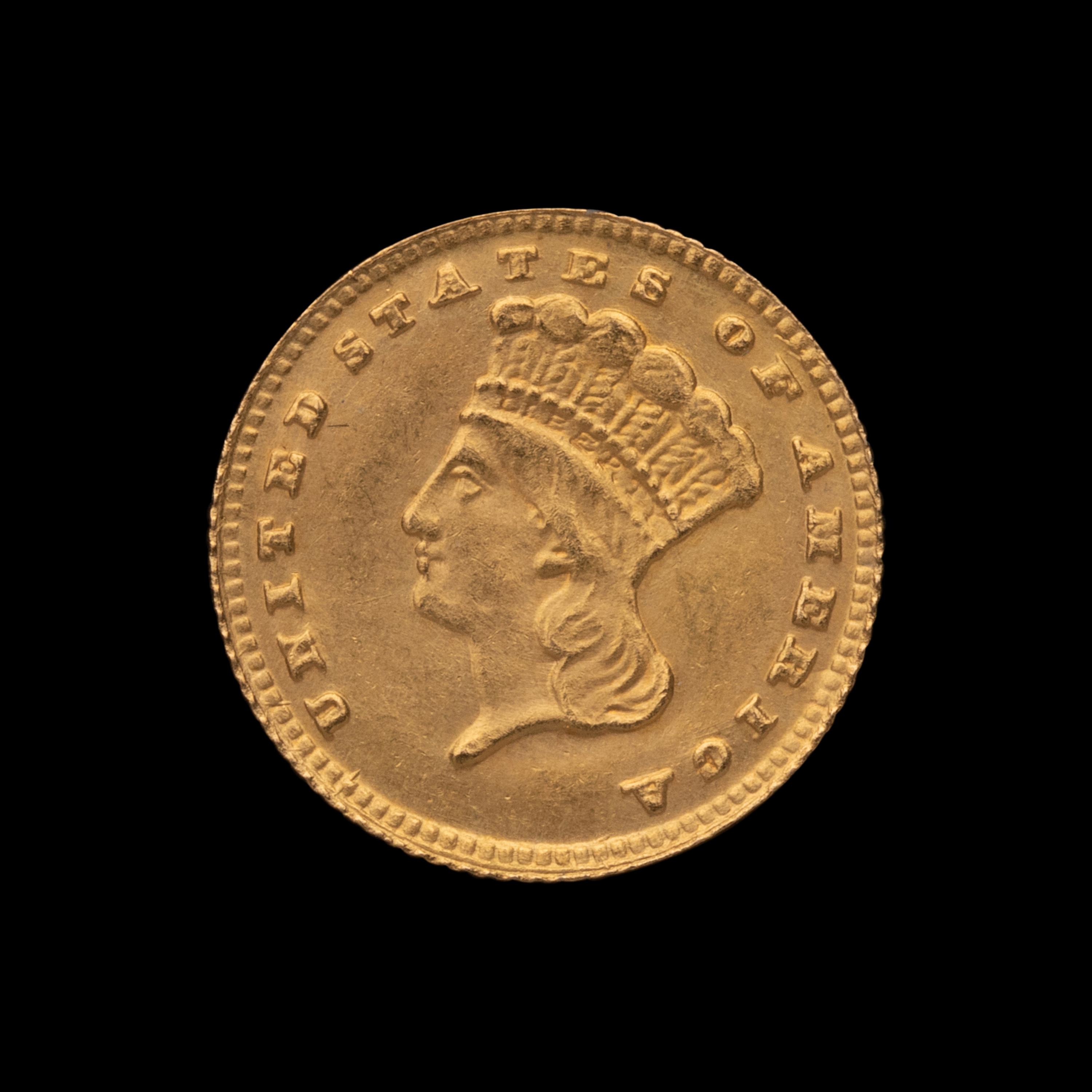 An 1887 Indian Princess $1 Gold Coin