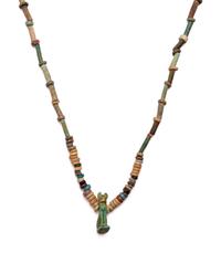 Two Egyptian Bead and Faience Necklaces