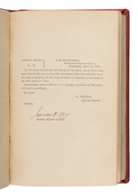 [Lincoln, Abraham (1809-1865), et al.]. A nearly complete run of over 1,000 General Orders from the War Department Adjutant General's Office during the Civil War years. Washington, D.C., [Government Printing Office], 1861-1865.