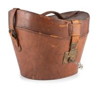 A Leather Top Hat Carrying Case