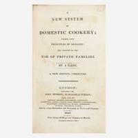 [Food & Drink] Group of 12 18th and 19th Century Titles on Cooking and Housekeeping