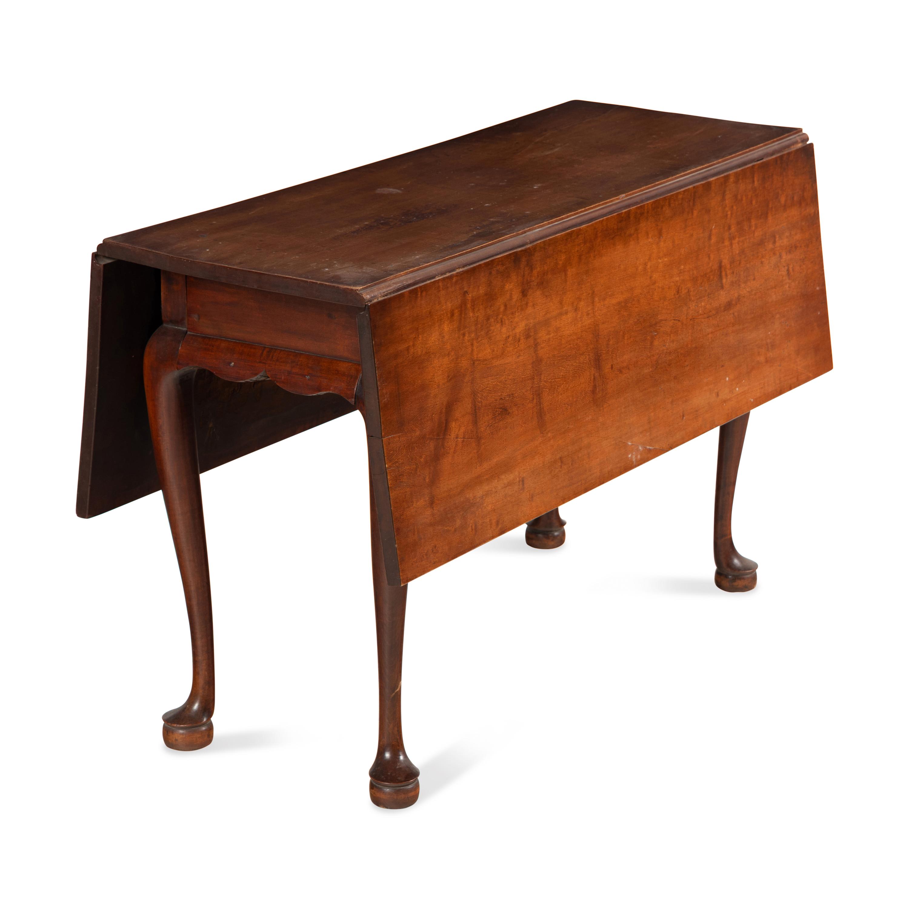 A Queen Anne Cherrywood Drop-Leaf Table