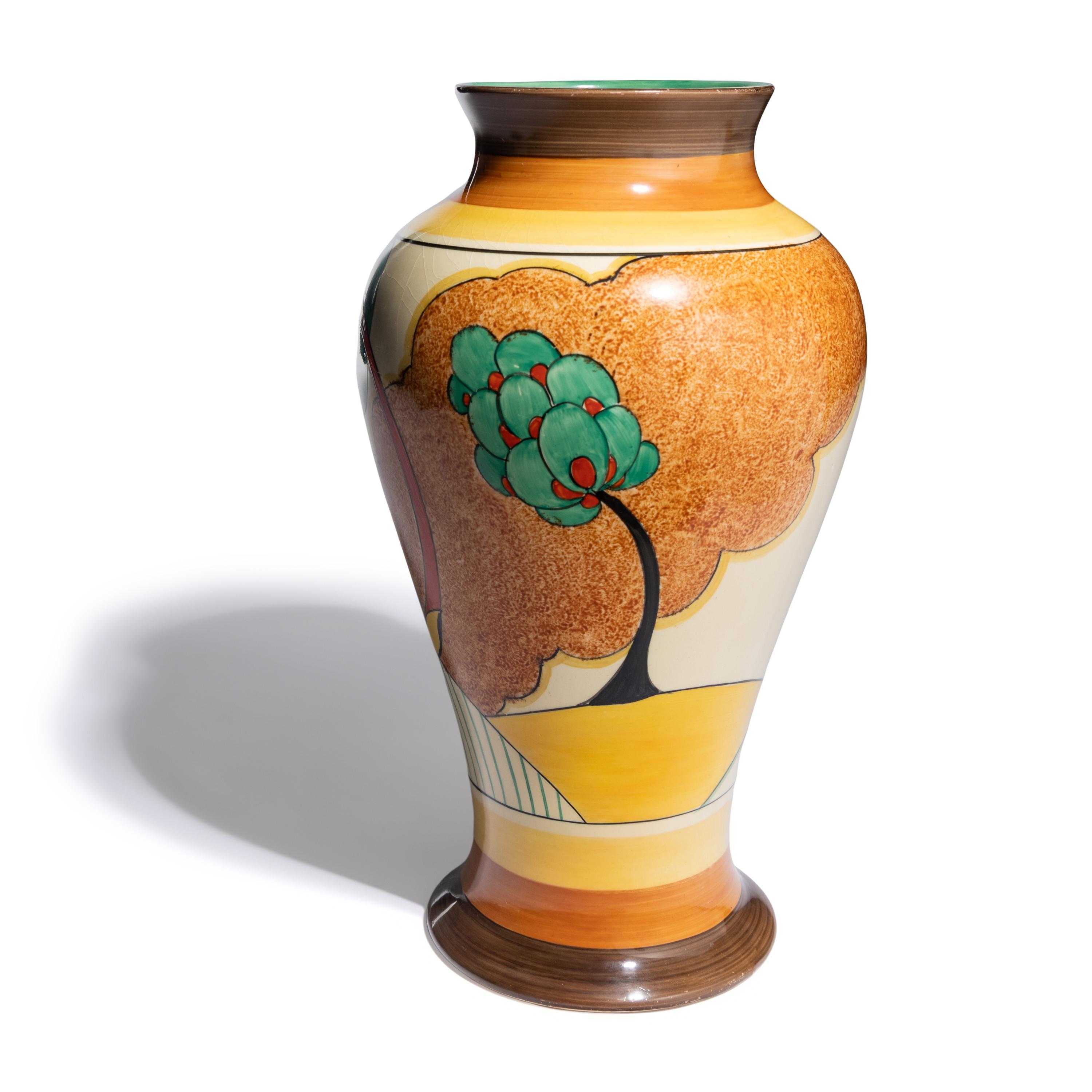 Clarice Cliff (English, 1899-1972) — Cornwall pattern vase