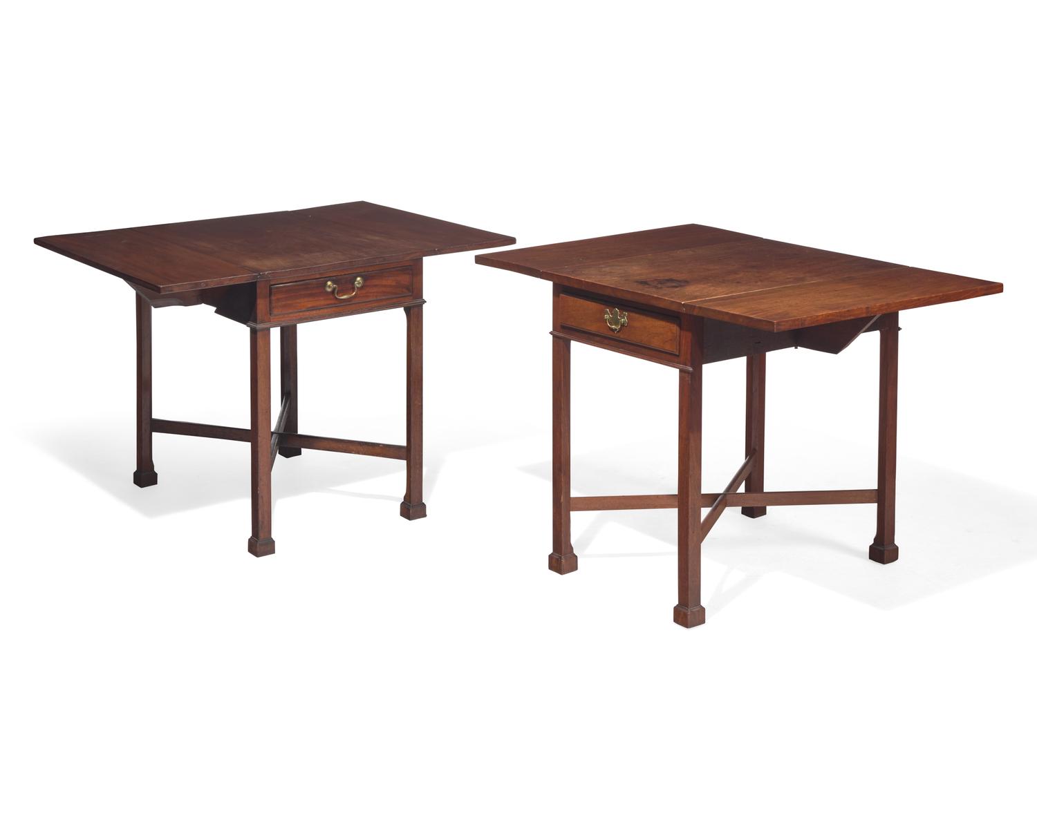 Two similar Chippendale mahogany Pembroke tables, Southeastern Pennsylvania, late 18th century