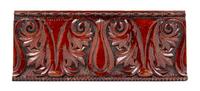 A Henry Ives Cobb Athletic Association Building Carved Mahogany Molding Fragment Length 12 1/8 inches. — CIRCA 1893