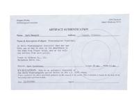 A Granite Discoidal, with Greg Perino COA