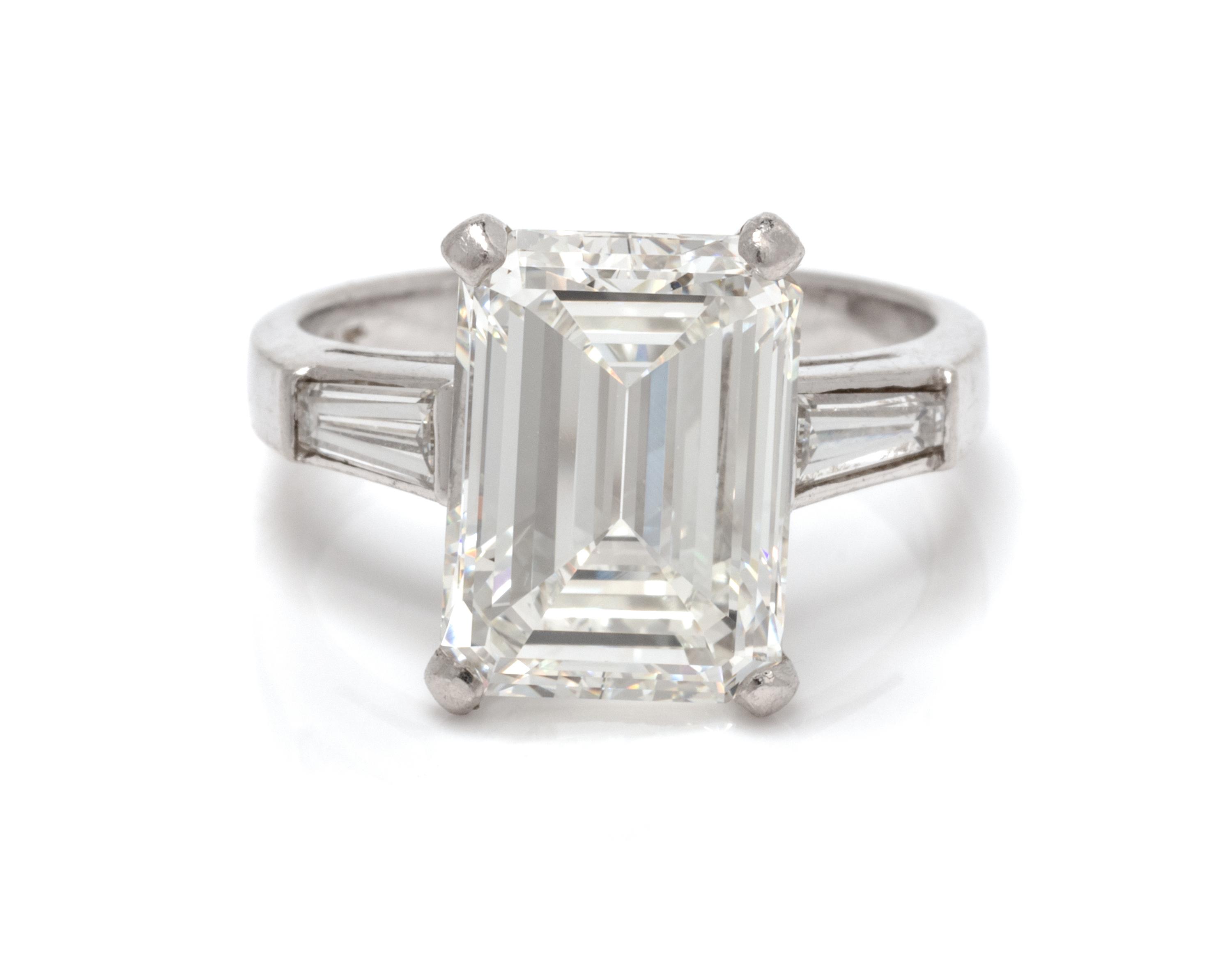 A Platinum and Diamond Ring, 4.50 dwts.