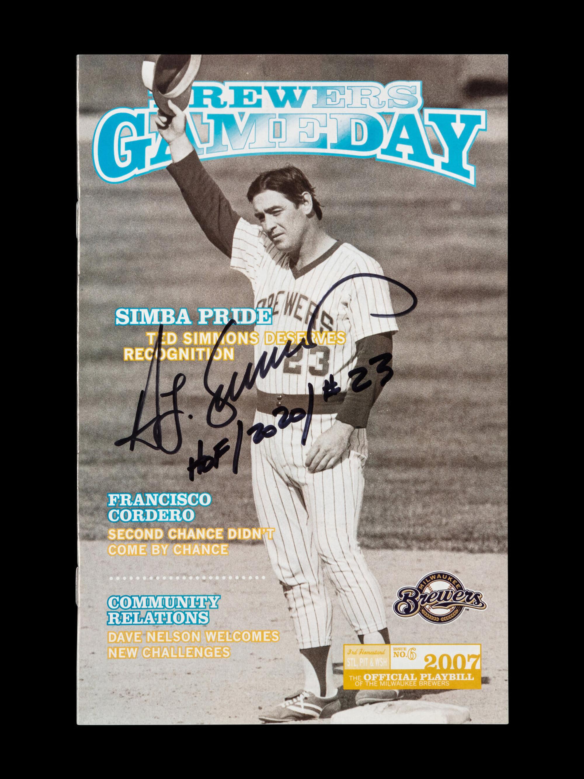 A Large Archive of Awards and Autographs from The Personal Collection of Ted Simmons