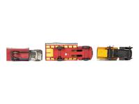 Three Marx Pressed Steel and Tin Truck Toys