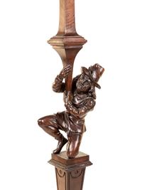 A Black Forest Carved Pricket