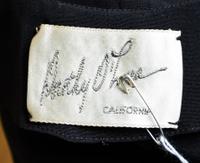 A Dorothy O'Hara Black Silk Wrap Cocktail Dress, No size.