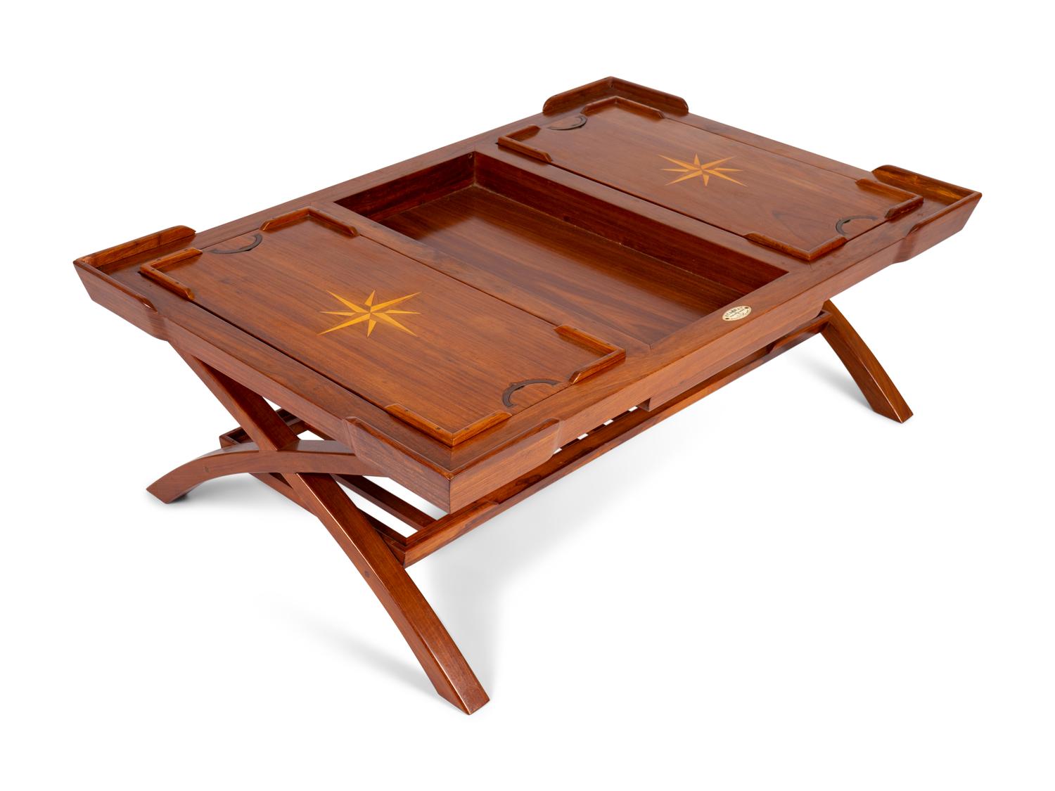 A Starbay Co. "Ceylan" Marine Convertible Coffee Table — 20TH CENTURY