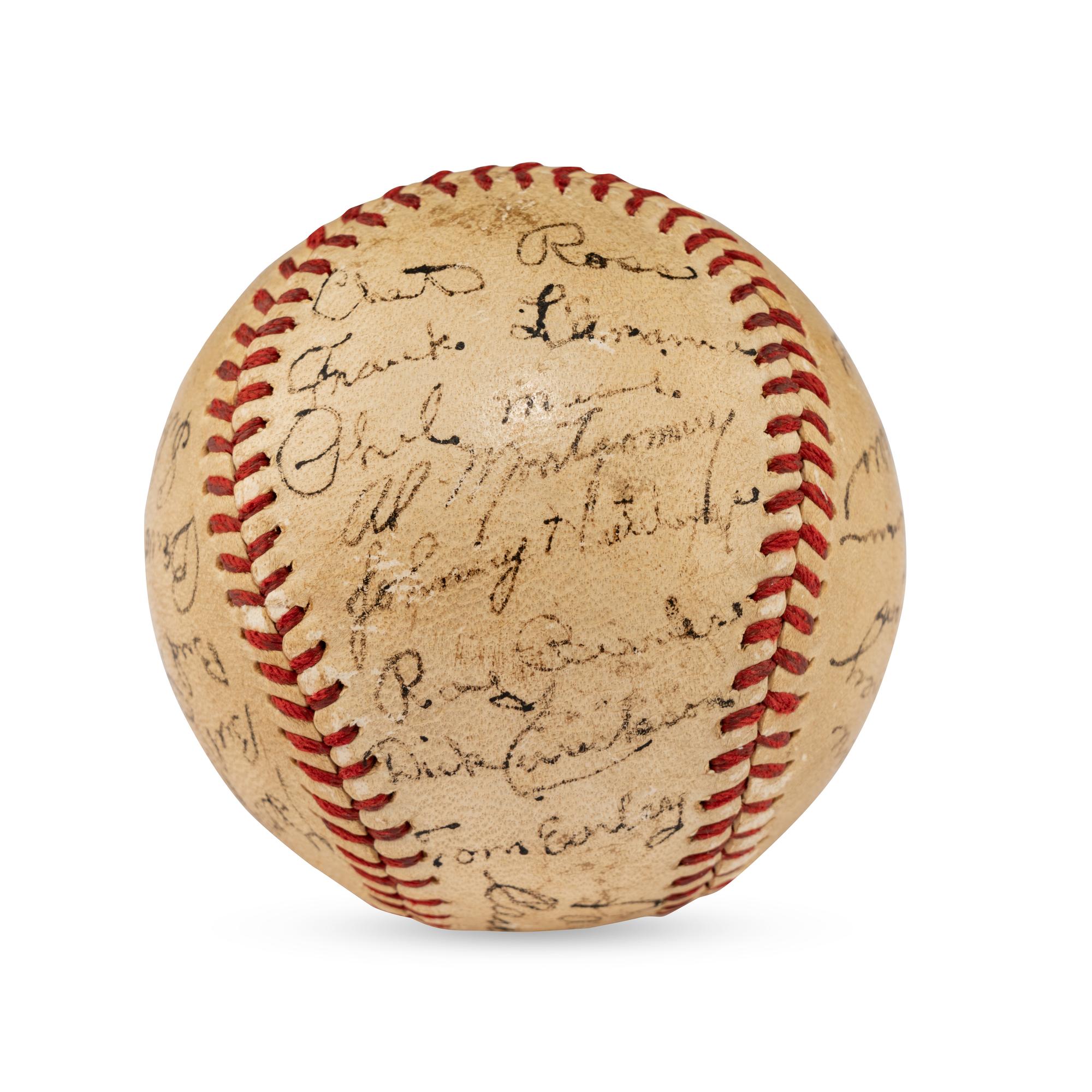 A 1941 Boston Braves Team Signed Autograph Baseball Including Casey Stengel (Beckett Authentication Services)