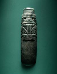 A Costa Rican Jade Axe-God Pendant